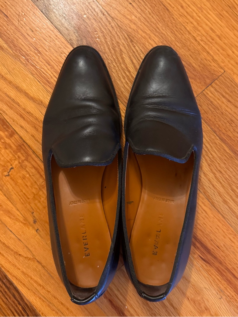 Everlane Black Leather Loafers